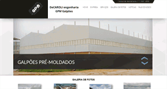 Desktop Screenshot of gpmgalpoes.com.br